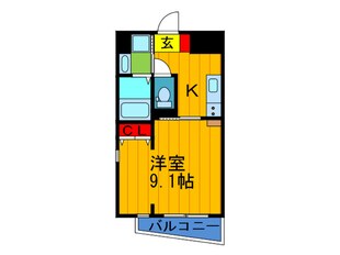 プラリア磯島の物件間取画像